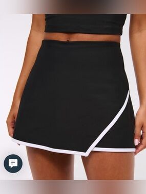 YPB sculptLUX by Abercrombie & Fitch Lined Wrap Skort Size Small Carolina Blue